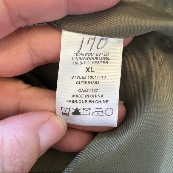 Abbie Mags NWT 2-Tone Celadon Green Full Zip Lightweight Jacket Size XL/L - Picture 5 of 7